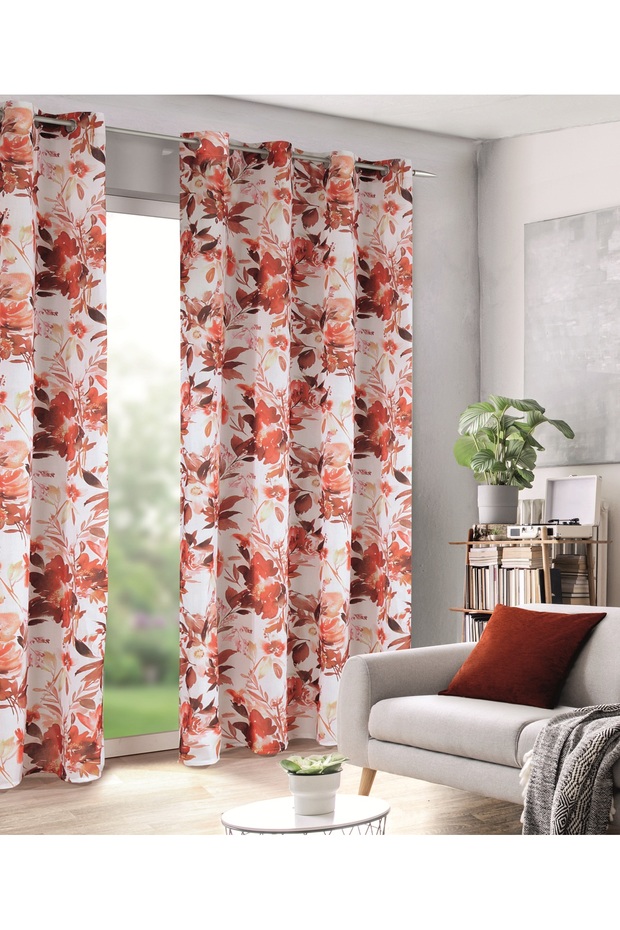 Draperie inele Bettina rosu 280*135