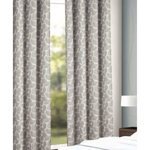 Draperie inele blatter argintiu 245*135