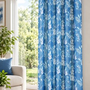 Draperie inele Cornelia albastru 280*135