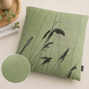Față de pernă decorativa — verde — 48 × 48 cm