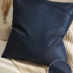 Față de pernă decorativa — albastru — 45 × 45 cm