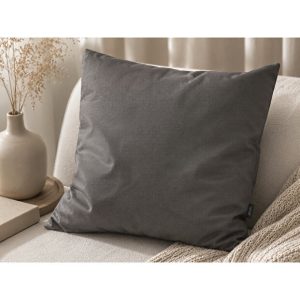 Față de pernă decorativa — gri — 50 × 50 cm