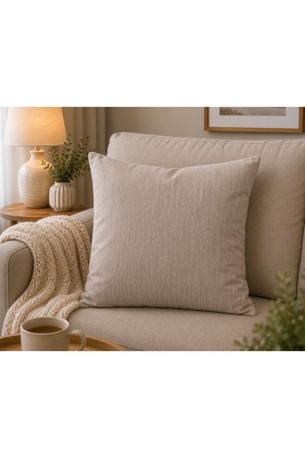 Față de pernă decorativa — verde — 40 × 40 cm