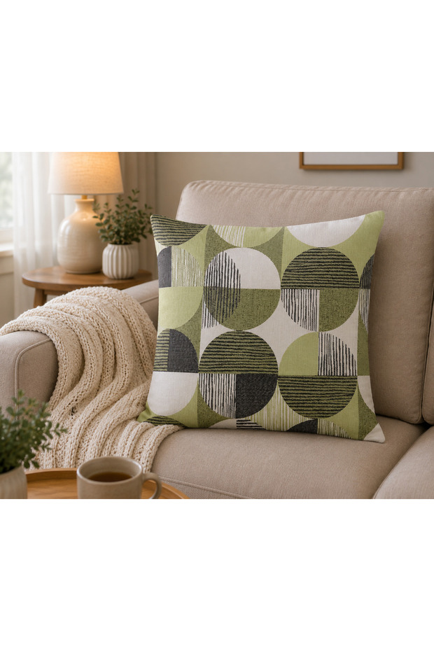 Față de pernă decorativa — multicolor — 48 × 48 cm