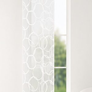 Panou japonez cercuri — ivoire — 60 × 240 cm