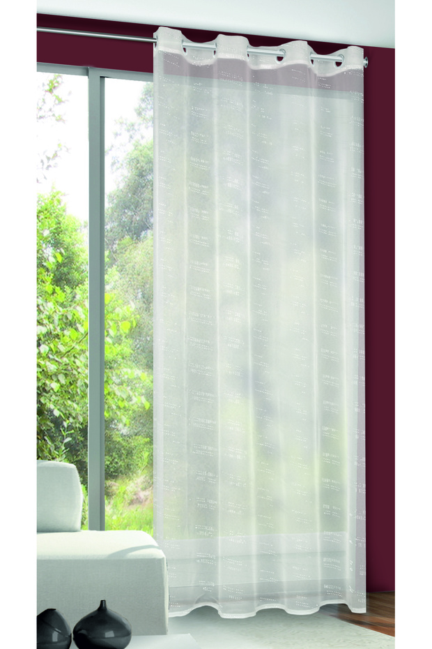 Perdea — alb — 135 × 245 cm