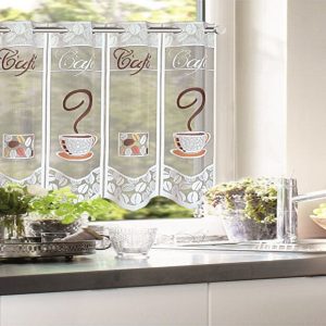 Perdea Bucat-Caffe — maro — 50 × 140 cm