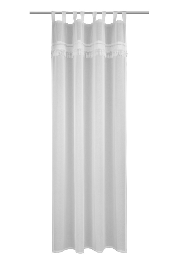Perdea cu banda GILDA — alb — 135 × 290 cm