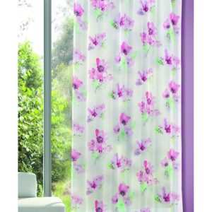 Perdea cu flori — multicolor — 135 × 245 cm